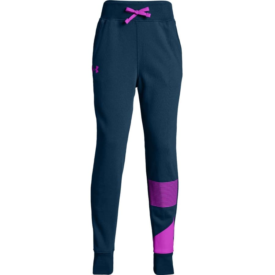 Under Armour Rival Jogger Techno Teal /  / Fluo Fuchsia - YXS 1