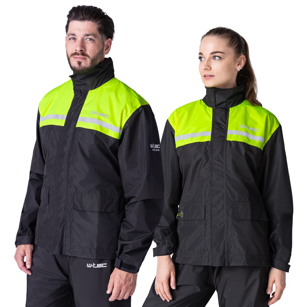 W-TEC Rinstop pláštenka čierna-fluo - M 1