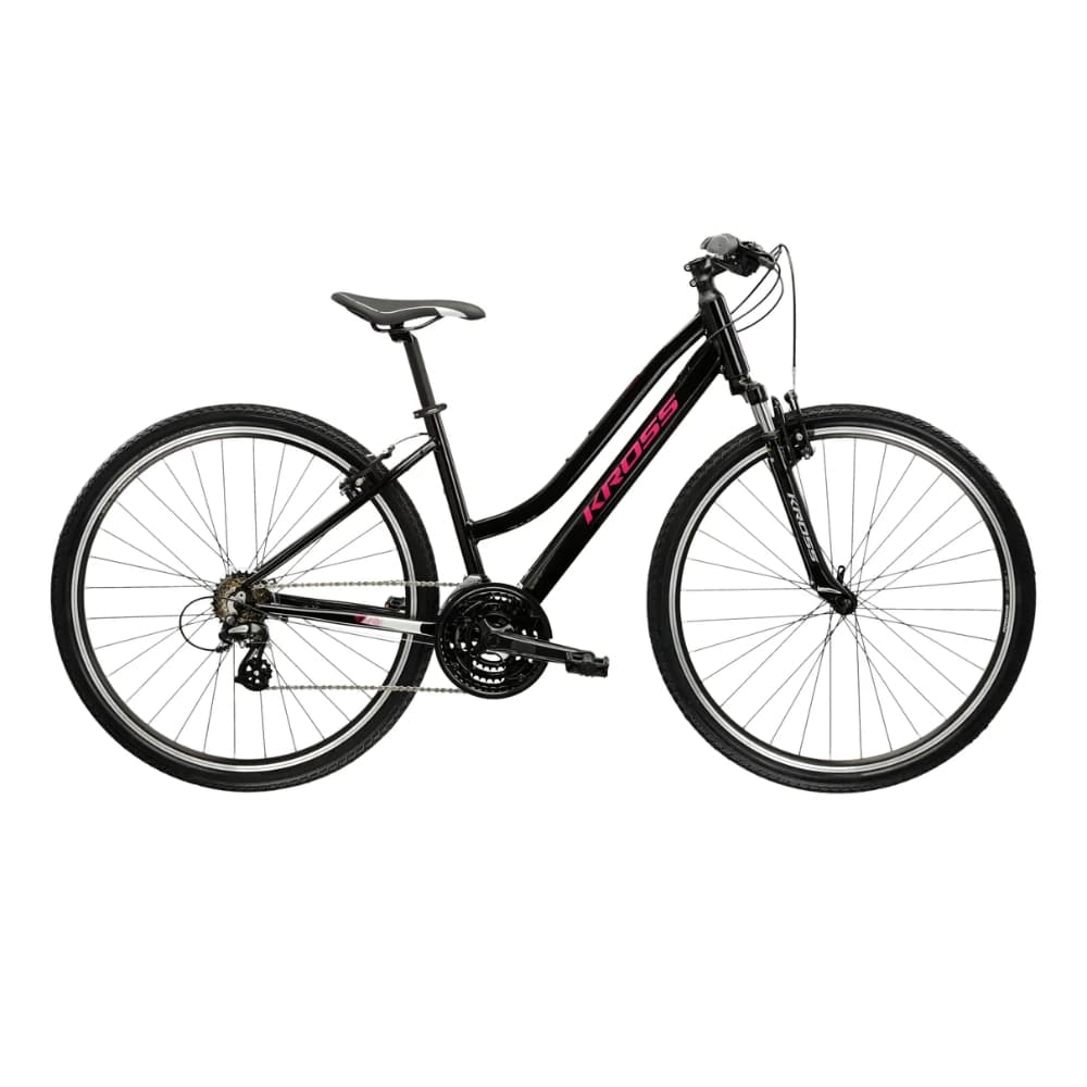 Kross Evado 2.0 28" - model 2025 čierna / ružová / lesk - S (15", 148-160 cm) 1