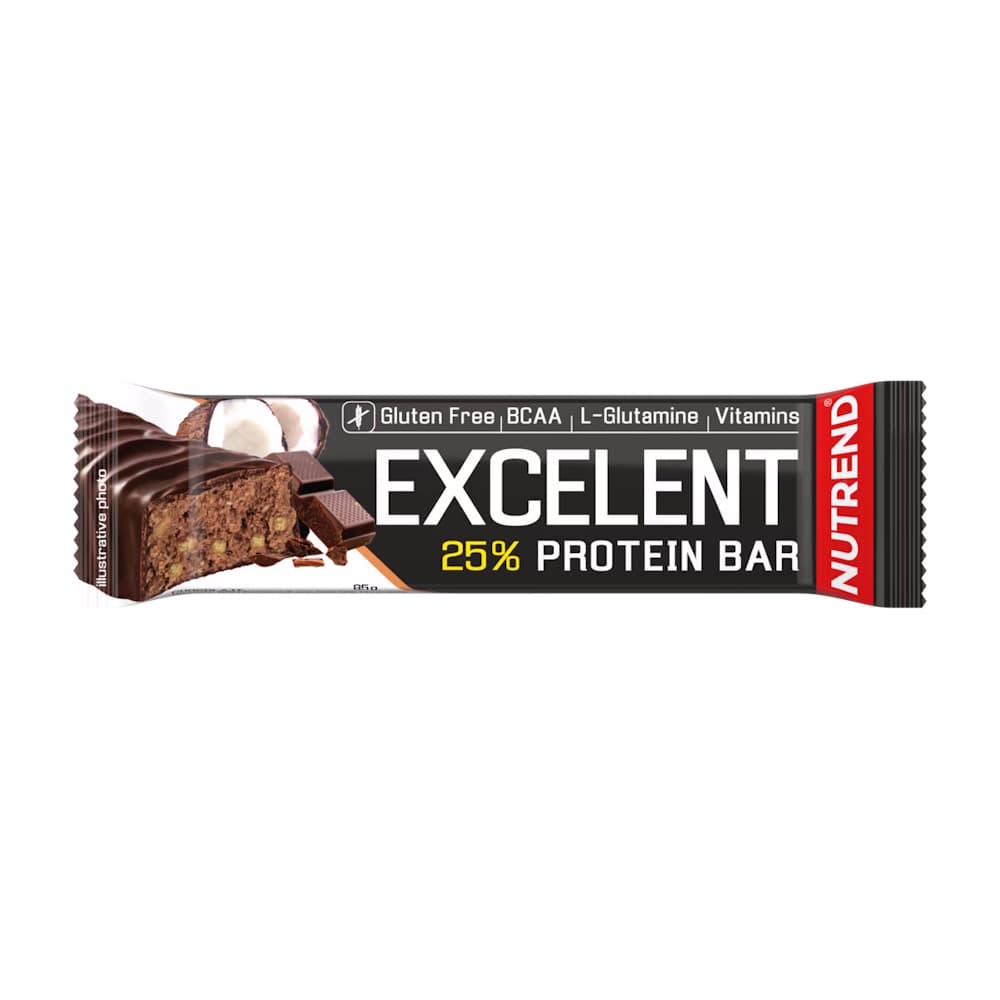 Nutrend EXCELENT protein bar 85g čokoláda - kokos 1