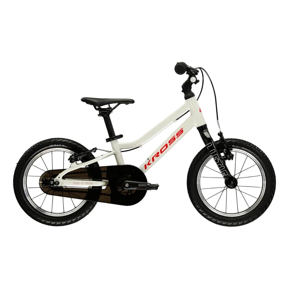 Kross Liftie 14" - model 2025 šedá / červená / lesk - 7" (95-110 cm)