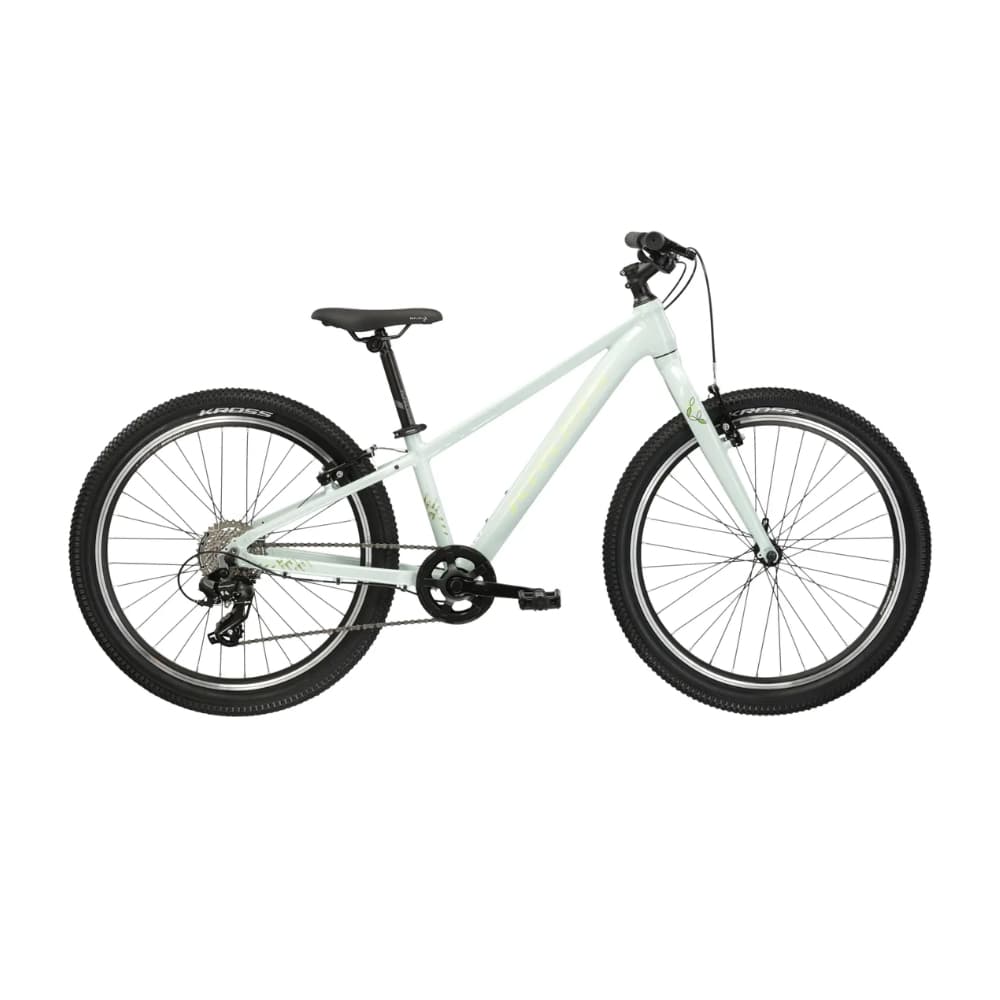 Kross LEA JR 1.0 24" - model 2025 mätová / zelená / lesk - S (12", 130-150 cm) 1