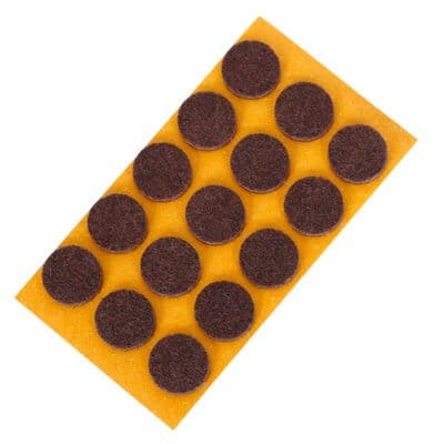 Kinekus Podložka plstená, samolepiaca, priemer 14 mm, hnedá 1