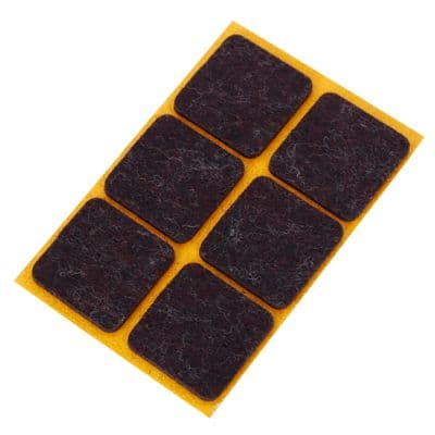 Kinekus Podložka plstená, samolepiaca, rozmery 30x30mm, hnedá 1
