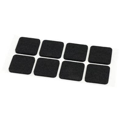 Kinekus Podložka gumená 25x25 mm čierna 1