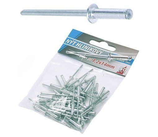Kinekus Nity hliníkové, 4x14mm, bal. 50ks 1