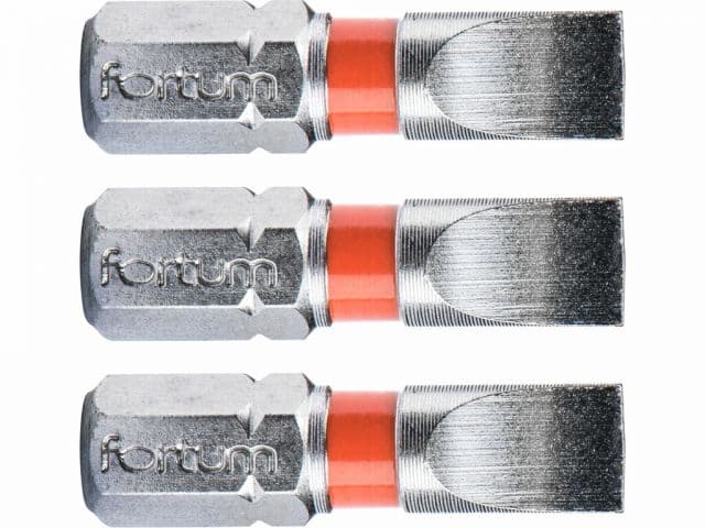 FORTUM Bit plochý 6x25mm, 3ks,S5 1