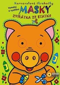 Masky - Zvířátka ze statku - Karnevalové škrabošky - autor neuvedený