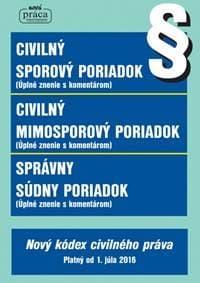 Civilný sporový poriadok, Civilný mimosporový poriadok a Správny súdny poriadok - Kolektív 1
