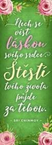 Plechová cedulka Nech se vést - Sri Chinmoy 1