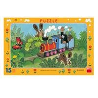 Puzzle 15 Krtek a lokomotiva deskové - autor neuvedený 1