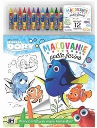Maľovanie podľa farieb - Hľadá sa dory - autor neuvedený 1
