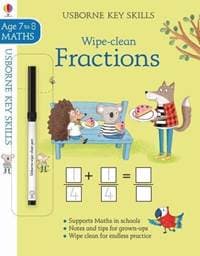 Wipe clean Fractions 7-8 - Holly Bathie, Usborne Publishing