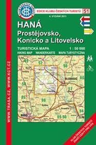 KČT 51 Haná, Prostějovsko 1:50 000 - autor neuvedený 1