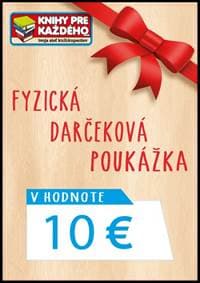 Fyzická darčeková poukážka (na adresu) v hodnote 10 EUR - autor neuvedený