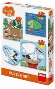 Baby puzzle SET Zvířátka Kde žijí? - autor neuvedený 1