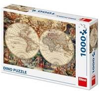 Puzzle 1000 Historická mapa - autor neuvedený