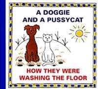 A Doggie and a Pussycat - How they were washing the Floor - Čapek Josef 1