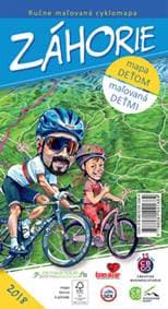 Ručne maľovaná cyklomapa Záhorie - autor neuvedený 1