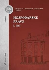 Hospodárske právo 1.diel - Mária Patakyová, Mojmír Mamojka, Jana Duračinská 1