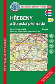 KČT 38 Hřebeny a Slapská přehrada 1:50 000 - autor neuvedený