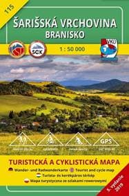 Šarišská vrchovina Branisko 1:50 000 (5.vydanie) - kolektiv 1