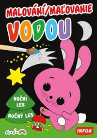 Maľovanie vodou - Nočný les - autor neuvedený 1