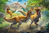 Puzzle Dinosauří souboj - autor neuvedený 1