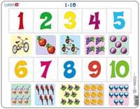 Počítanie pre najmenších - puzzle Larsen (10 dielikov) - autor neuvedený