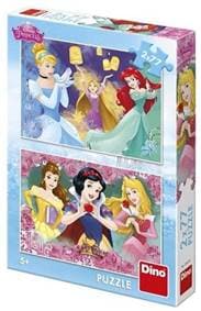 Puzzle 2x77 Princezny - autor neuvedený
