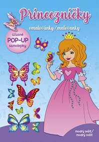 Princezničky maľovanky modrý zošit (+ pop-up samolepky) - Kolektív autorov 1