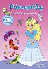 Princezničky maľovanky ružový zošit (+ pop-up samolepky) - Kolektív autorov