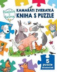 Kamaráti zvieratká kniha s puzzle Priate - Braun Sebastien 1