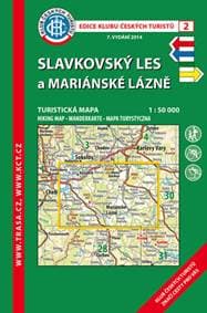 KČT 2 Slavkovský les a Mariánské Lázně 1:50 000 - autor neuvedený