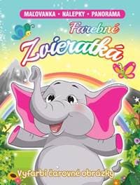 Farebné zvieratká (Maľovanka - nálepky - panoráma) - autor neuvedený 1