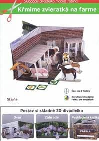 Skladacie divadielko macka Tobiho: Kŕmime zvieratká na farme - Kabátová Petra
