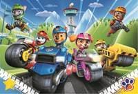 Puzzle Tlapková patrola: Na motorkách 100 dílků - autor neuvedený