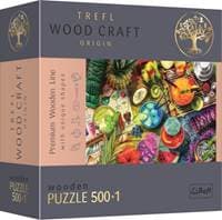 Dřevěné puzzle Barevné koktejly 501 dílků - autor neuvedený 1