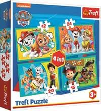 Puzzle Tlapková patrola Šťastný tým 4v1 - autor neuvedený