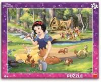 Puzzle 40 Sněhurka a zvířátka deskové - autor neuvedený 1