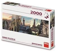 Puzzle 2000 Paříž koláž panoramic - autor neuvedený 1
