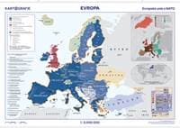 Evropská unie a NATO nástěnná mapa - autor neuvedený 1