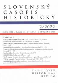 Slovenský časopis historický    2/2022 - Kolektív autorov 1