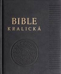 Poznámková Bible kralická černá, pravá kůže - autor neuvedený 1