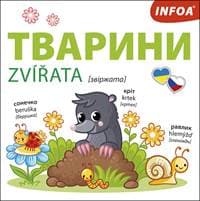 Ukrajinsko-české leporelo Zvířata - autor neuvedený