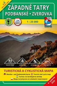 Západné Tatry - Podbanské - Zverovka 1:25 000 - autor neuvedený