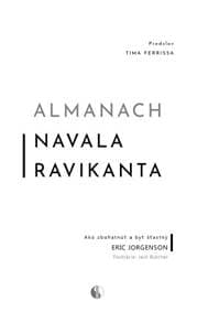 Almanach Navala Ravikanta - Eric Jorgenson 1