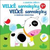 Velké samolepky s domácími zvířaty Kravička - autor neuvedený 1