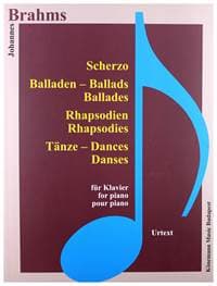 Brahms  Scherzo, Balladen, Rhapsodien und Tanze - autor neuvedený 1