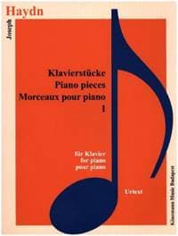 Haydn  Klavierstucke I - autor neuvedený 1